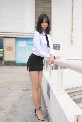 [Raccolta su Internet]Il centro commerciale di fotografia di strada di Chengsheng vende bellissime donne con le gambe lunghe e uniformi di seta 1[100P]
