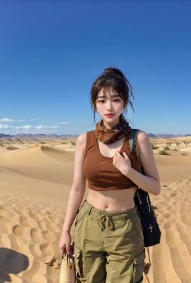 Generazione IA ~ NATSUNE_AI-Desert Oasis (Desert Greenshu)