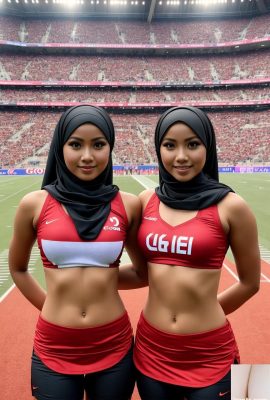 Cheerleader hijabi
