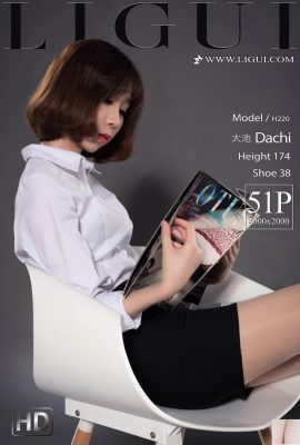 (LiGui Internet Beauty) 29.10.2018 Modello Dachi OL Gambe bellissime di maiale tagliuzzato (52P)
