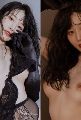 Foto di Hebei Caihua in calze nere, “lingerie super erotica” con occhi velati e lussuriosi (49P)