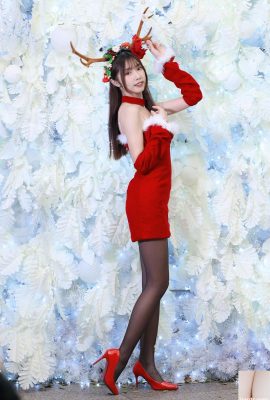 (Raccolta online) Ragazza taiwanese con bellissime gambe-Huimi Ragazza natalizia riprese all'aperto realistiche (93P)