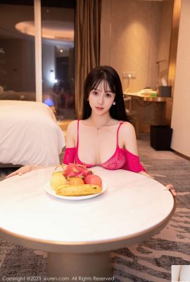 La tuta sexy in pizzo rosa della nuova arrivata Youqi ha una figura aggraziata, natiche affascinanti e carnose che sono mozzafiato (81P)