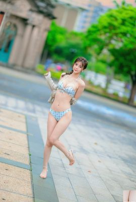 (Collezione online) Ragazza taiwanese con bellissime gambe-Mi En servizio fotografico di bellezza all'aperto (2)