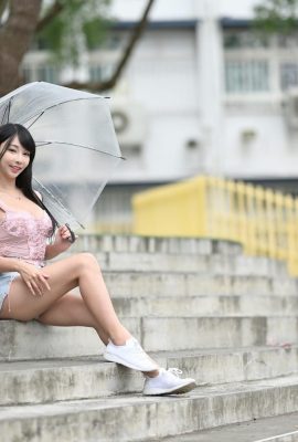 (Collezione online) Ragazza taiwanese con bellissime gambe-Zoe Servizio fotografico all'aperto modello così bello (88P)