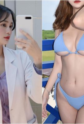 La bella terapista ha una figura super sexy! Si è tolta la veste bianca per liberare il suo bellissimo seno e i netizen sono rimasti così colpiti che si sono inginocchiati su IG (21P)