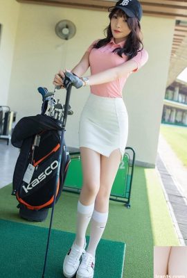 La gonna corta avvolgente della golfista Zhizhi è carina e sexy (58P)
