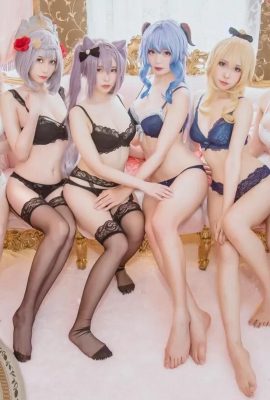 Cosplay di lingerie Genshin Impact (55P)