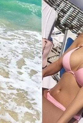 Lo scenario più bello di Miami Beach! Le foto in bikini della bella Carina Lee diventano virali tra i netizen: la bomba di Taiwan N.1 (20P)