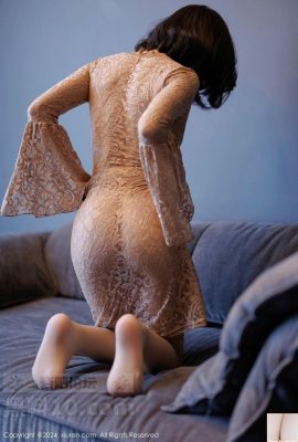 Il sexy abito chiaro della dea Xu Lizhi Booty con seta ultrasottile mostra la sua figura aggraziata in una foto seducente (27P)