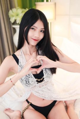 Vita sottile e seni “Yvonne xuanxuan'er” la pelle bianca e tenera rivela la tentazione di doppie sfere (10p)
