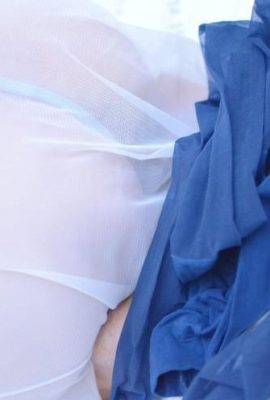 (Foto di Legku) N.021 Numero di ragazze a gambe lunghe con calze blu (31p)