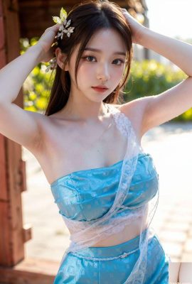 Abito blu thailandese