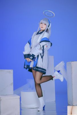 (Collezione online) È un cucciolo d'orso (Shi yi zhixiong zi ma) cosplay Ushio Noa – Archivio blu (100P)