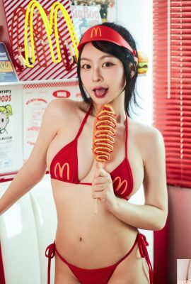 La dolce conduttrice dal vivo “Bei?(z”) mostra il suo corpo bianco e tenero e tutto il suo corpo è feroce (10P)