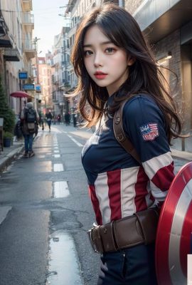 ★PATREON★ (AI Kaori) Set 1 – Signorina Capitan America