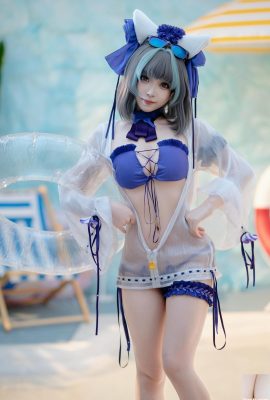 (Collezione online) Costume da bagno Bangni Bonnie cosplay Cheshire – Azur Lane (86P)