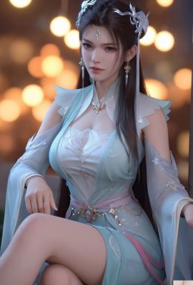 Il giovane cavallo bianco è ubriaco nella brezza primaverile – Yi Wenjun