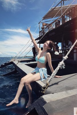 L’ondata di caldo al mare sta arrivando! kimi_0531 mostra la tentazione giovanile della pelle chiara e del bikini (13P)